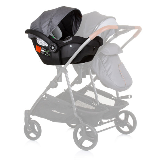 Chipolino Duo Aaut siège 40-87 cm Groupe 0+ Silver Grey Black