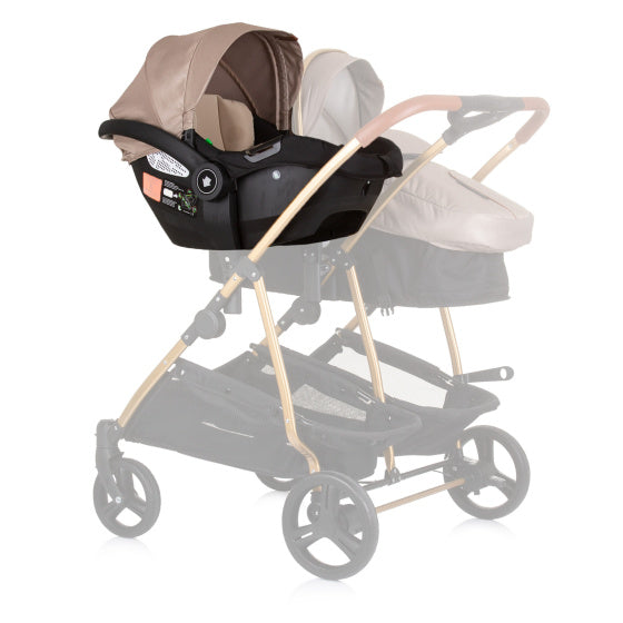 Chipolino Duo Aaut siège 40-87 cm Groupe 0+ beige noir doré