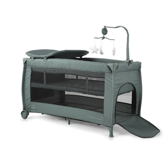 Chipolino Bella Pliage Camp Lit avec pad-pad pastel vert