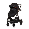 Chipolino harmonie pliable 3-en-1 Pram avec un sac à couches obsidien noir