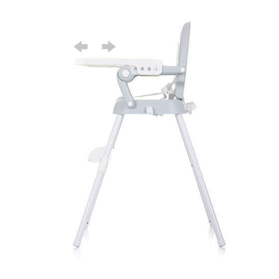 Chipolino Bonbon 3-en-1 Chaise haute repliée avec glacier eetblad