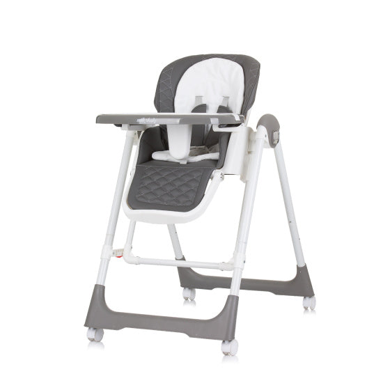 Chipolino Milk Shake 2 en 1 Chaise à bascule de chaise à bascule Granite Gris White