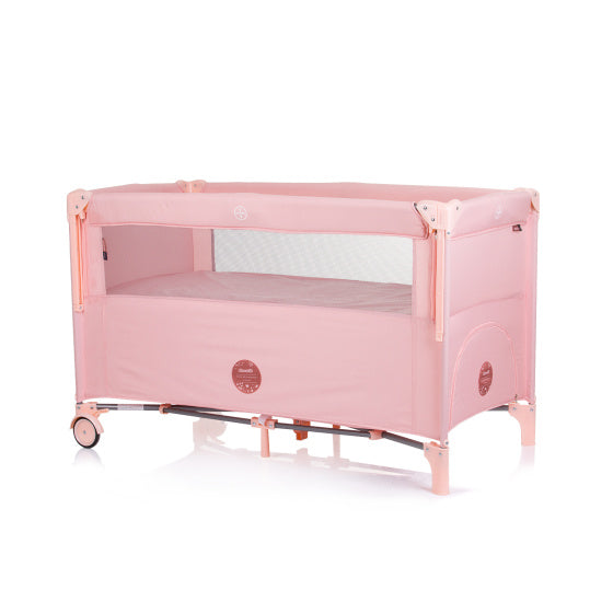 Lit de camp pliable Chipolino avec rose côté pliant