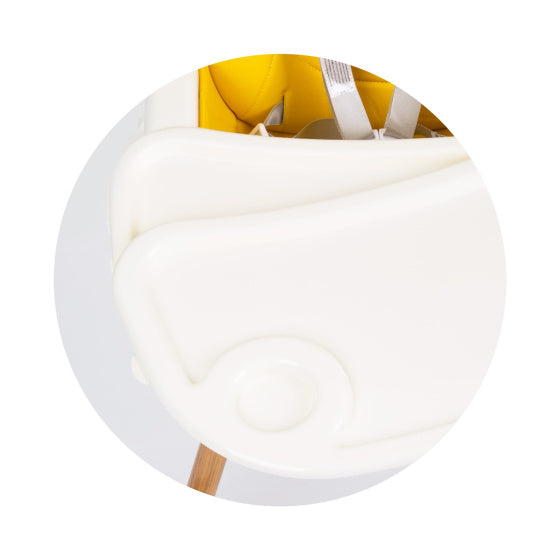 Chipolino Rio 2 en 1 chaise haute avec page de salle à manger coussin aloe vert blanc