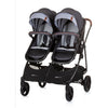 Chipolino Duo pliable Pram pour 2 argent gris noir