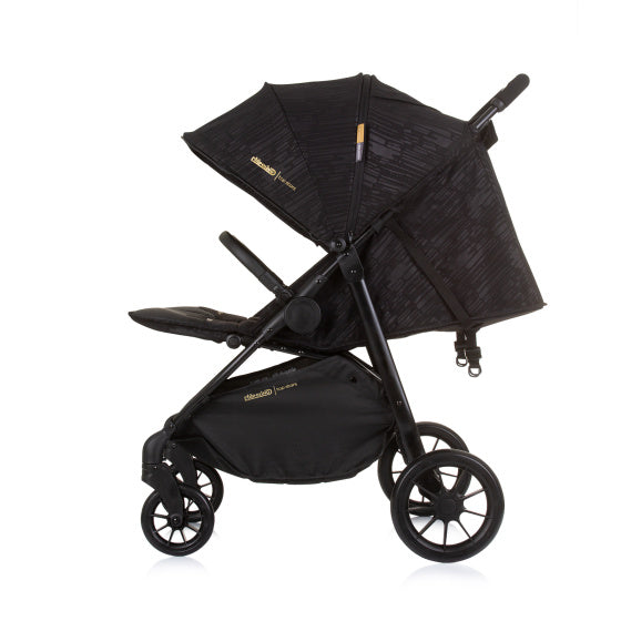 Chipolino top pliable buggy pour 2 obsidienne noire