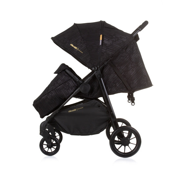 Chipolino top pliable buggy pour 2 obsidienne noire