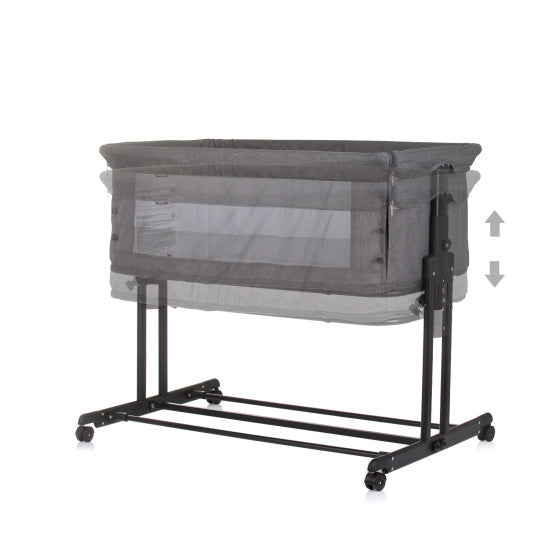 Chipolino Zen Co-Sleeper Box avec moustique gris en granit filet