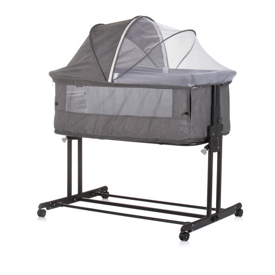 Chipolino Zen Co-Sleeper Box avec moustique gris en granit filet