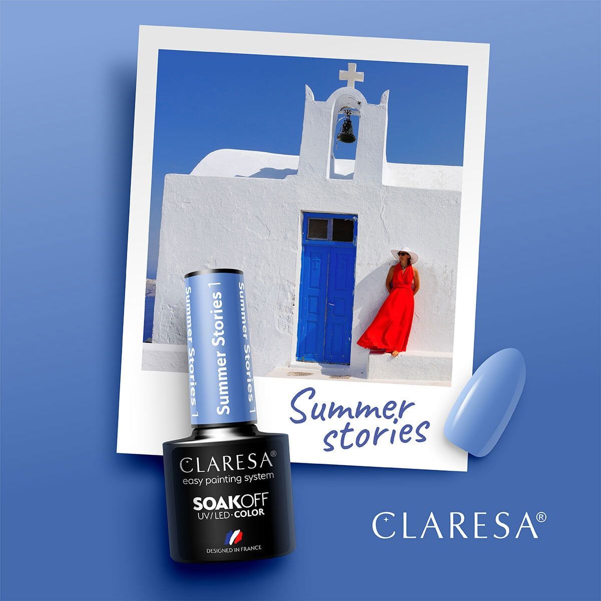 Claresa Claresa UV a conduit Gellak 5 ml histoires d'été 1