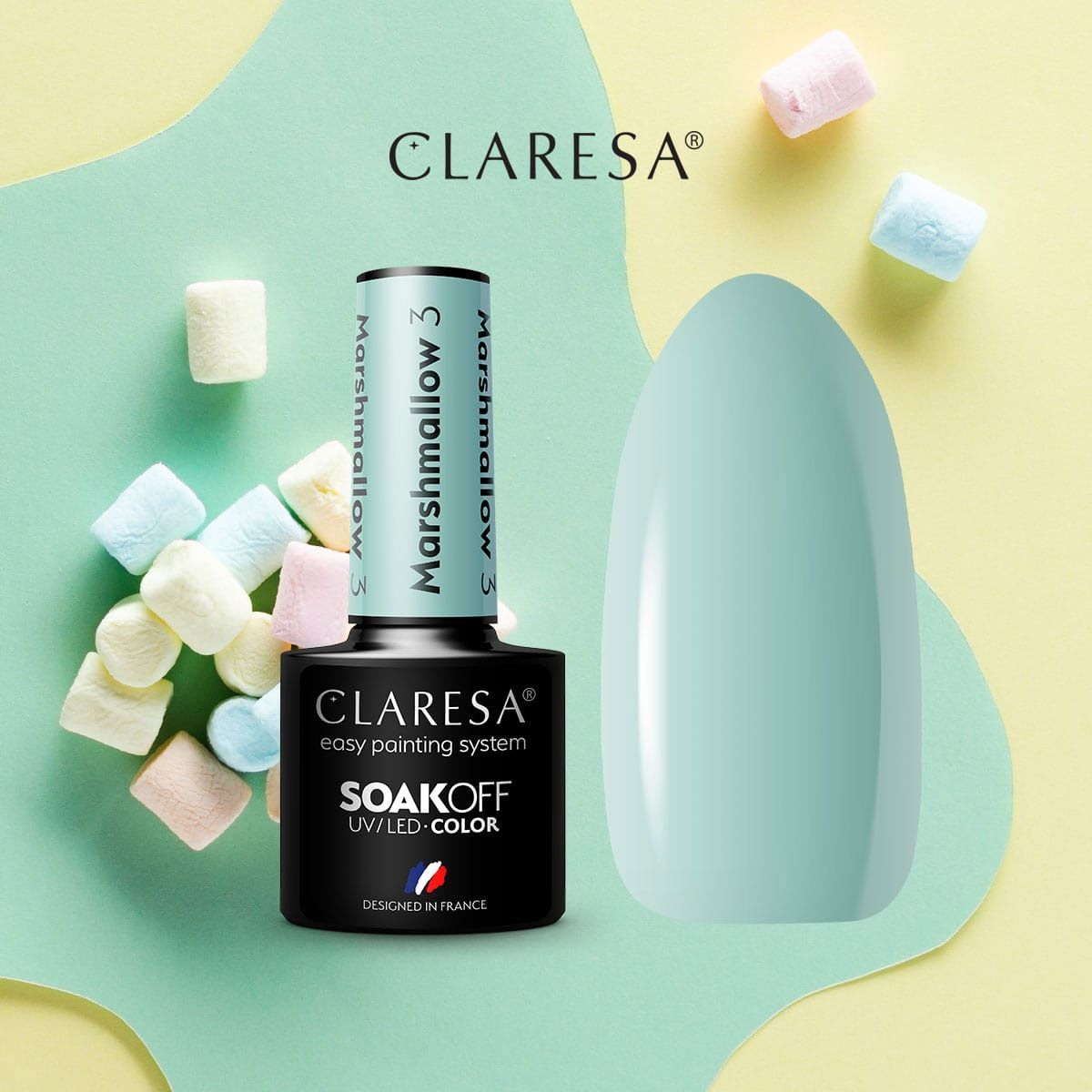 Claresa Claresa UV a conduit Gellak 5ml Marsh Mallow 3