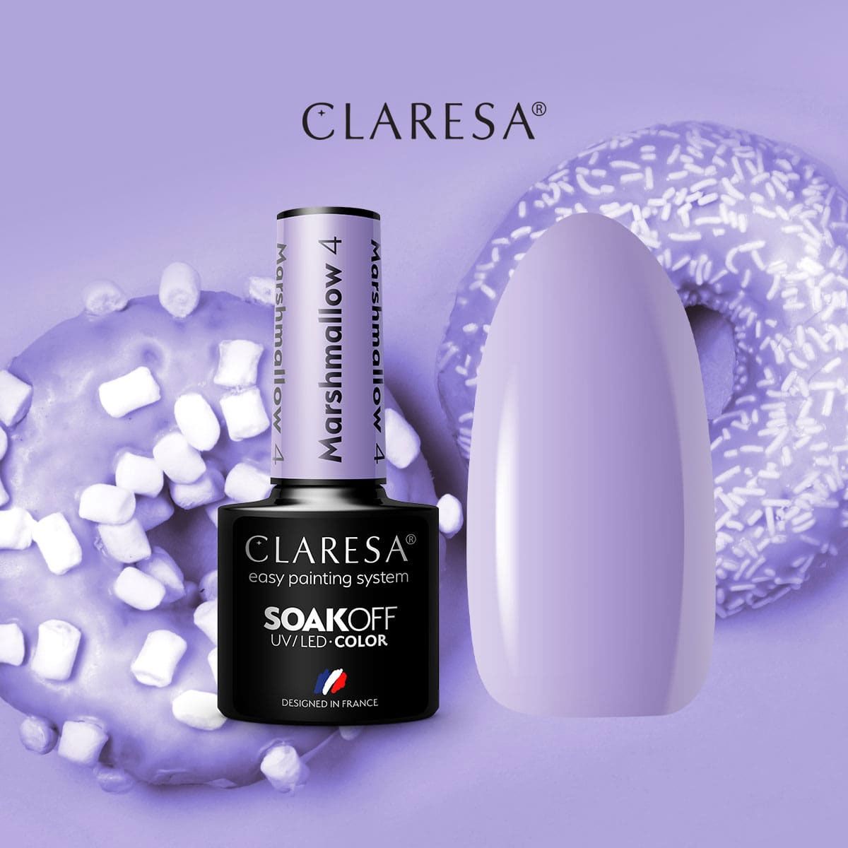 Claresa Claresa UV a mené Gellak 5ml Marsh Mallow 4