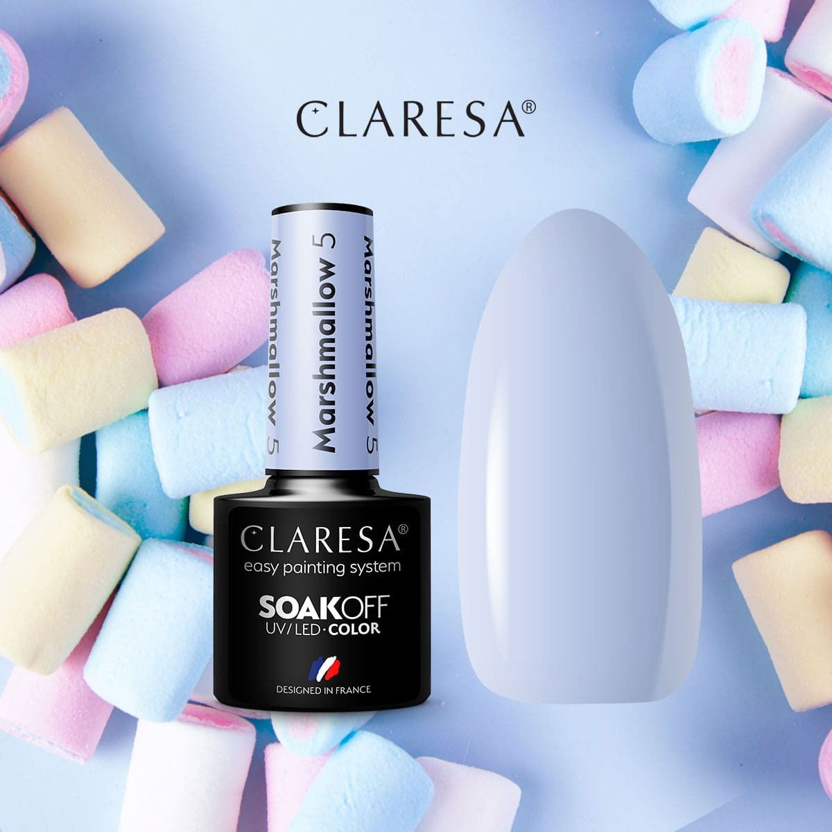 Claresa Claresa UV a conduit Gellak 5ml Marshmallow 5