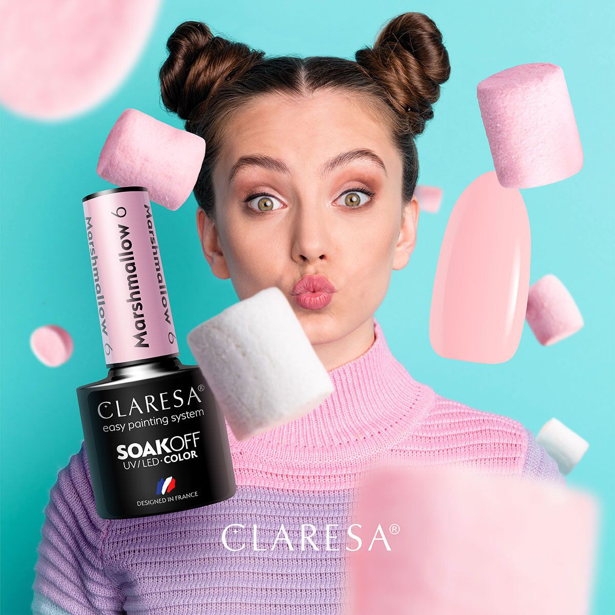 Claresa Claresa UV a conduit Gellak 5ml Marsh Mallow 6