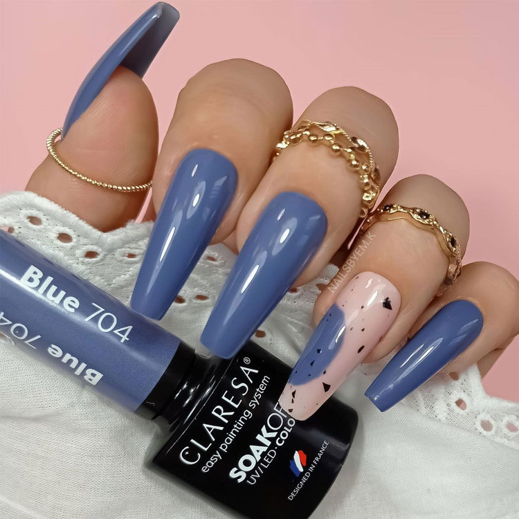Claresa Claresa UV a conduit Gellak 5 ml bleu 704 Forest calme