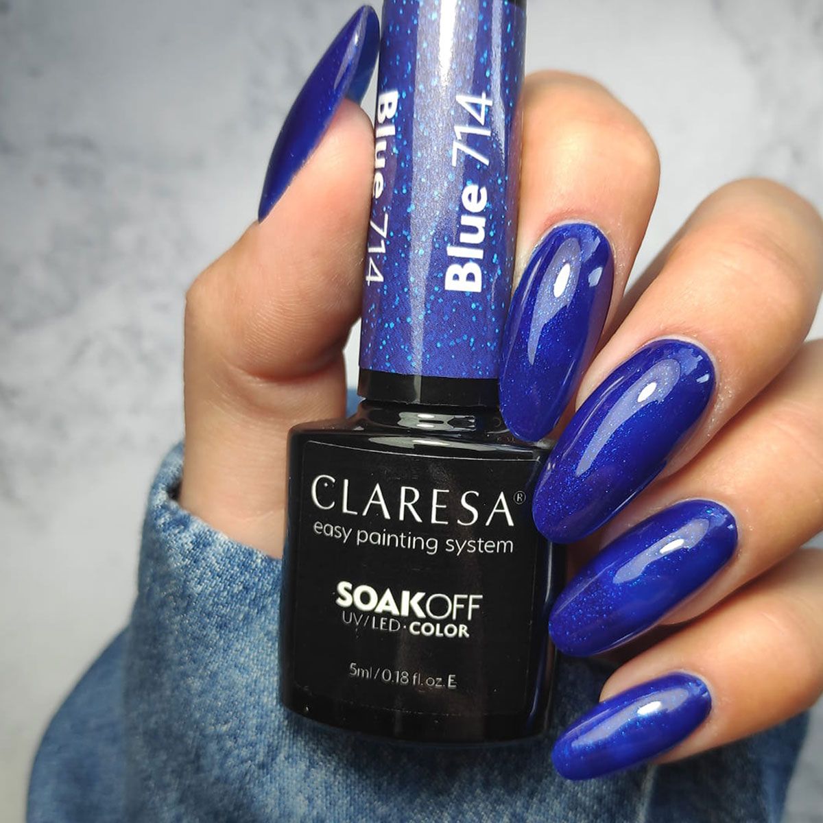 Claresa Claresa UV a conduit Gellak 5ml Blue 714