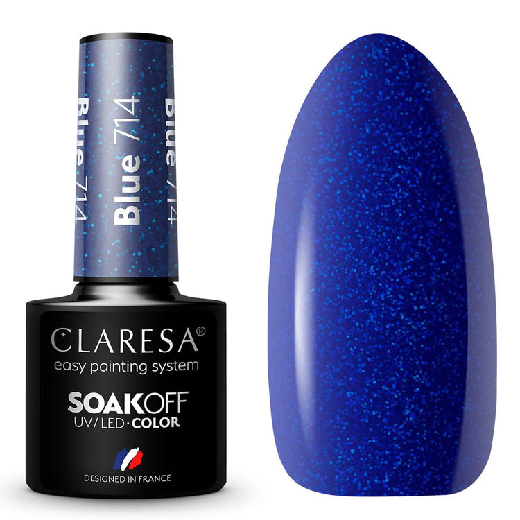 Claresa Claresa UV a conduit Gellak 5ml Blue 714
