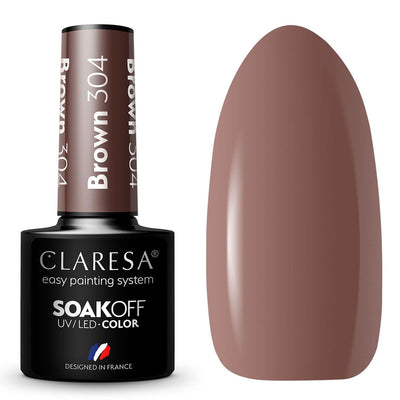 Claresa Claresa UV a conduit Gellak 5ml Brown 304 Emmenez-moi à la rivière