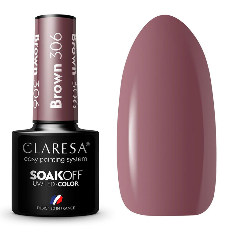 Claresa Claresa UV LED GELLAK 5ML BROWN 306 Look