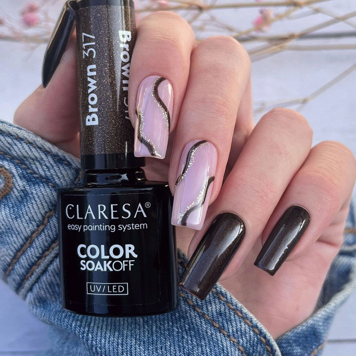 Claresa Claresa UV a conduit Gellak 5ml Brown 317 sentiments chauds