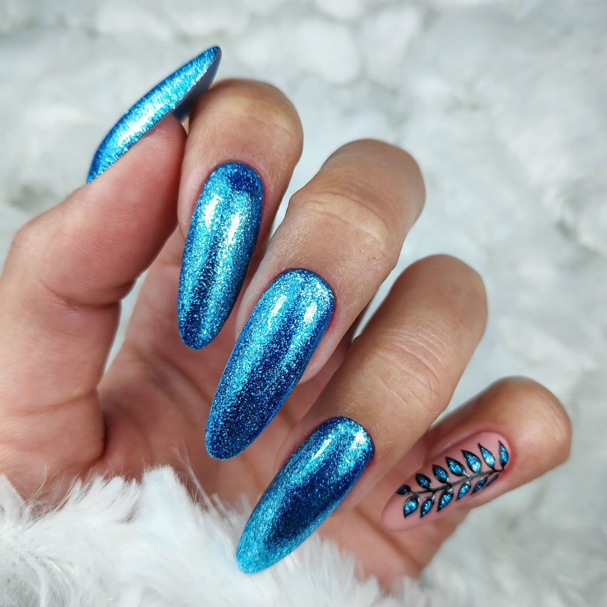 Claresa Claresa UV LED GELLAK 5ml Full Glitter 7 Bleu