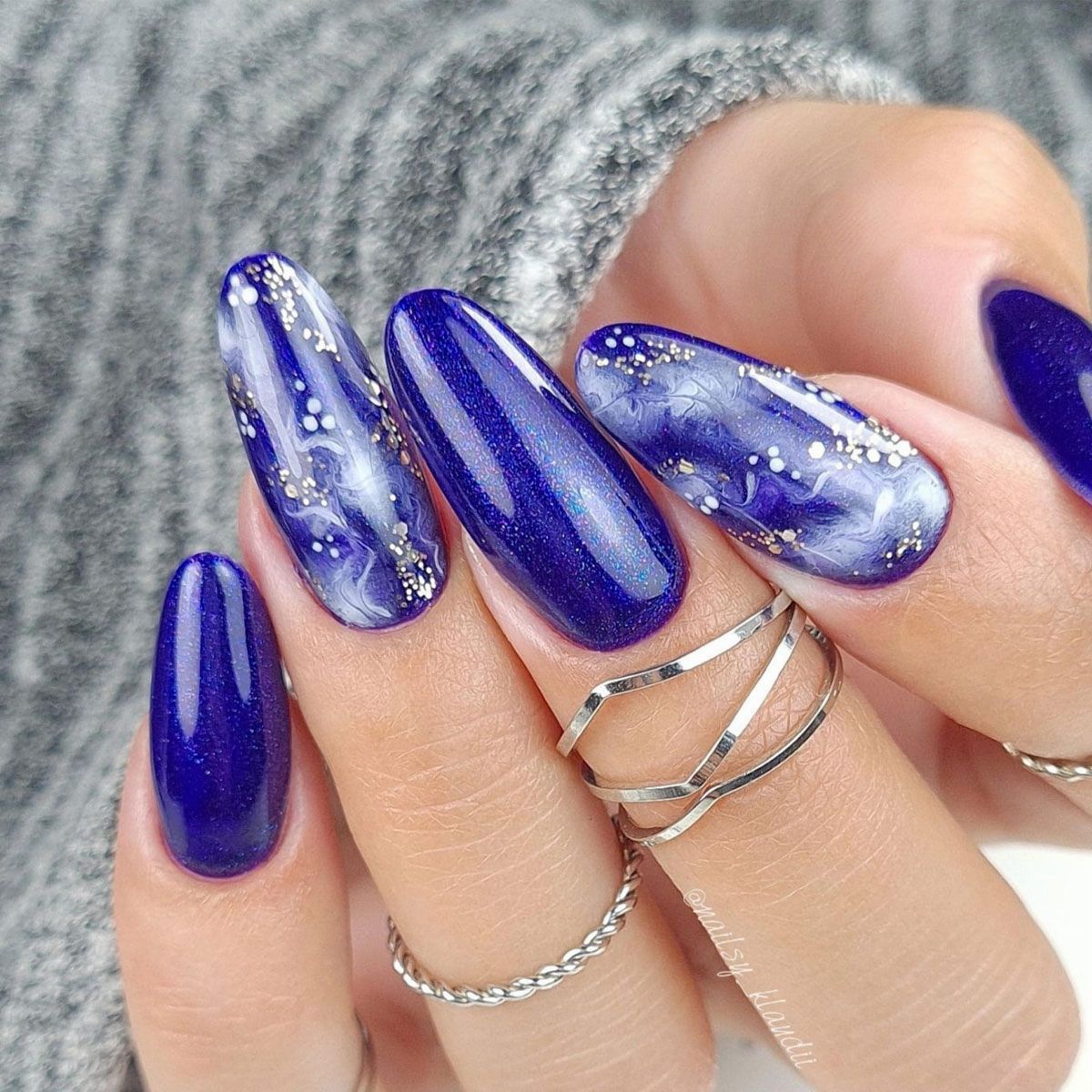 Claresa Claresa UV a conduit Gellak 5ml Galaxy Navy Blue