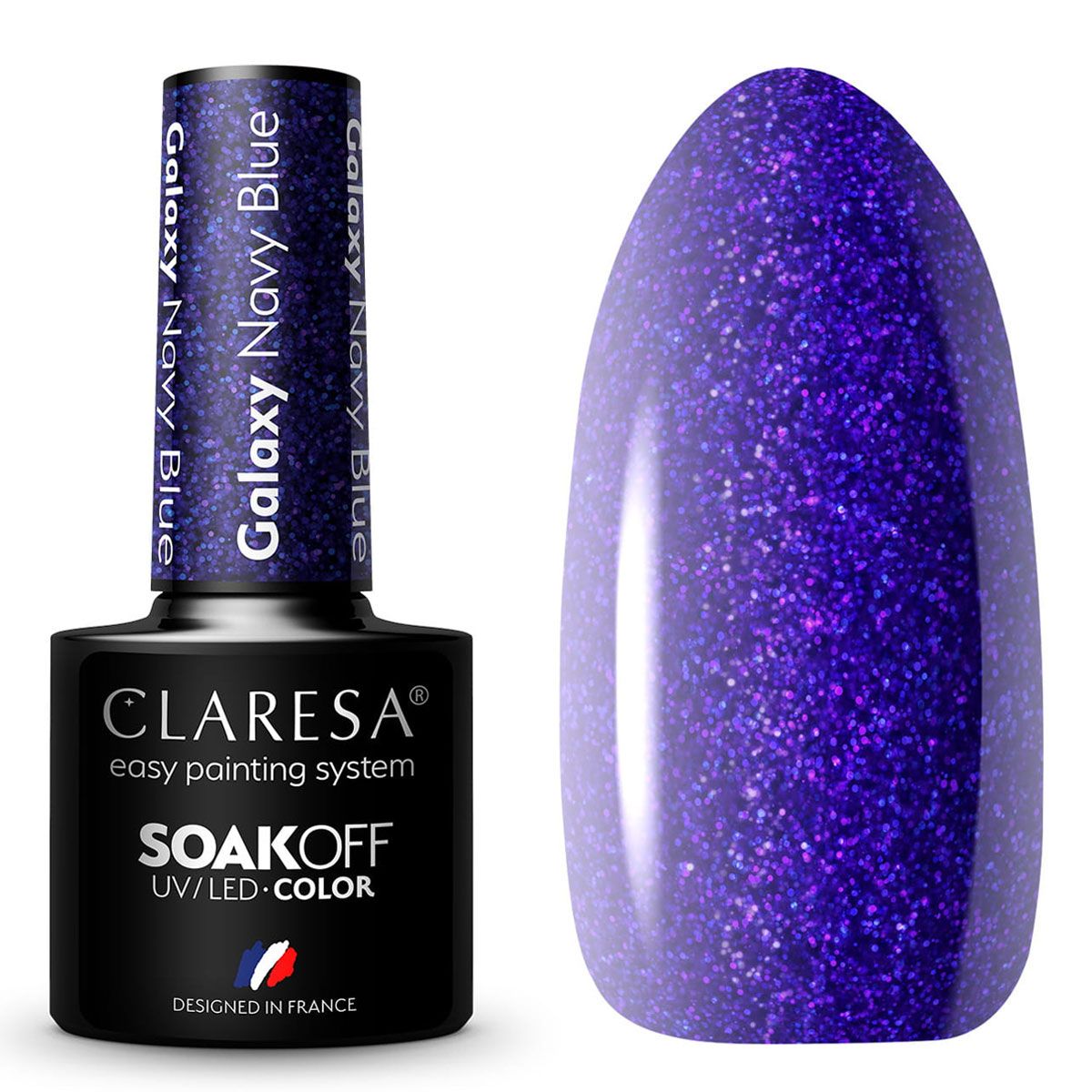 Claresa Claresa UV a conduit Gellak 5ml Galaxy Navy Blue