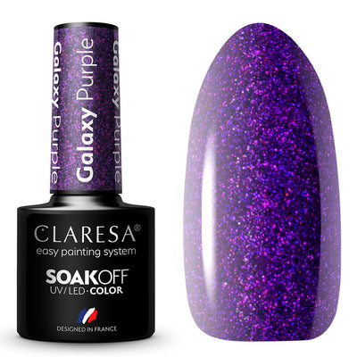 Claresa Claresa UV a conduit Gellak 5ml Galaxy Purple
