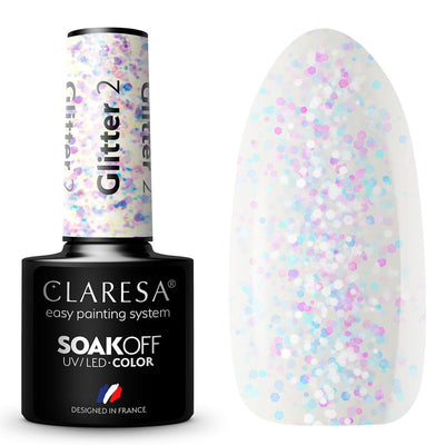 Claresa Claresa UV a conduit Gellak 5ml Glitter 2