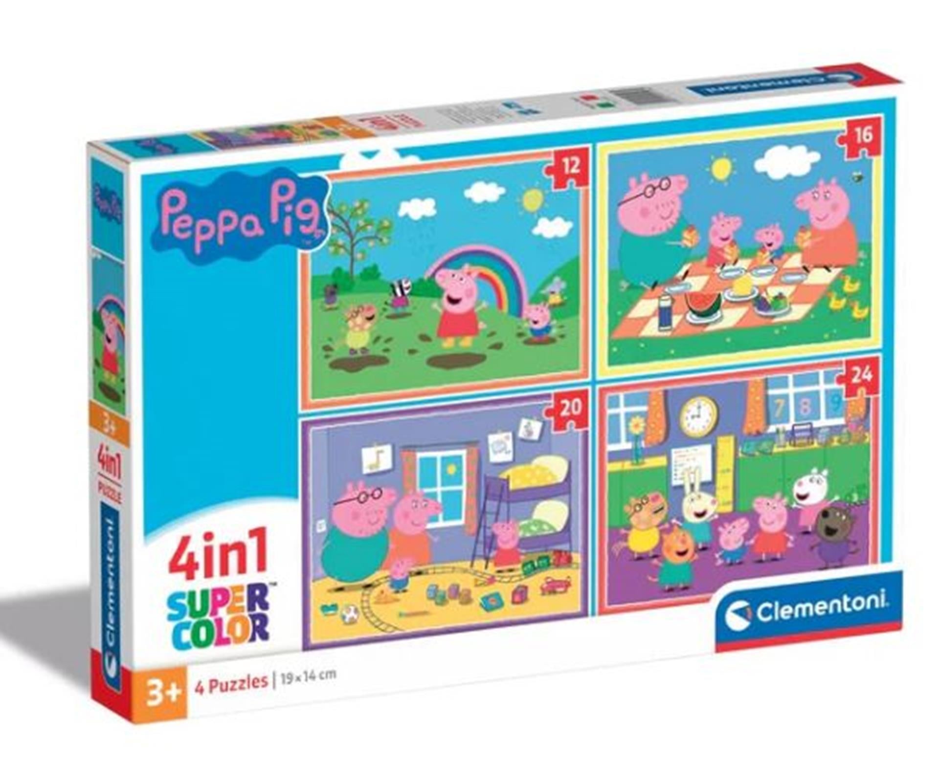 Clementoni 4in1 puzzle peppa cochon