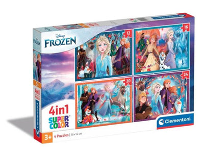Clementoni Puzzles Disney Frozen, 4in1