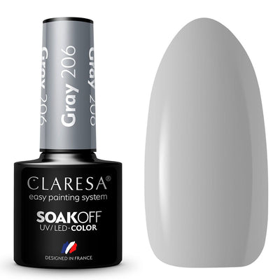 Claresa Claresa UV a conduit Gellak 5ml Gray 206 Savanna Vibes