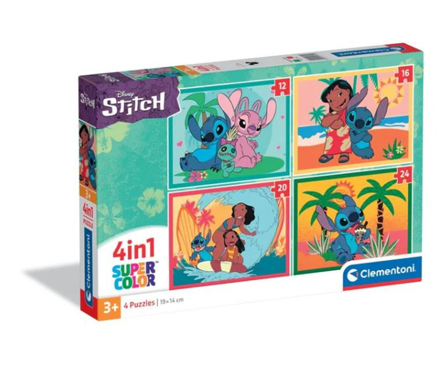 Clementoni Super Color Legpuzzle 4in1 Stitch