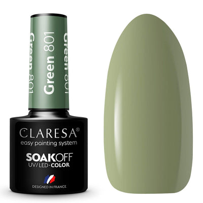 Claresa Claresa UV a conduit Gellak 5ml Green 801 Forest calme