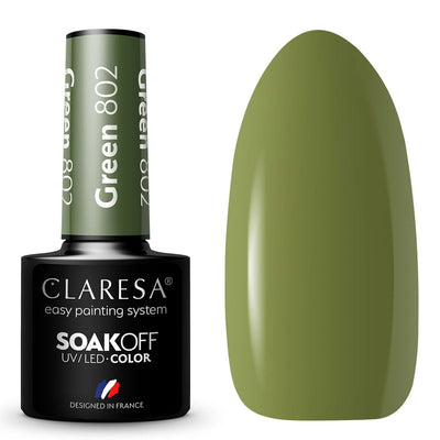 Claresa Claresa UV a conduit Gellak 5ml Green 802 Emmenez-moi à la rivière