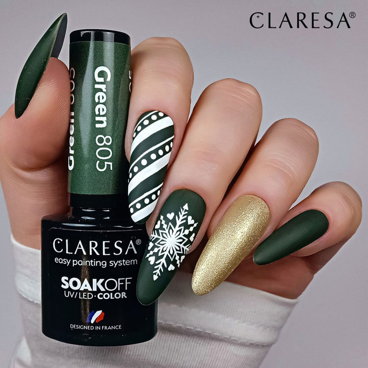 Claresa Claresa UV a conduit Gellak 5ml Green 805 Emmenez-moi à la rivière