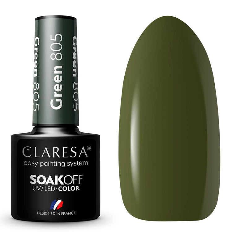 Claresa Claresa UV a conduit Gellak 5ml Green 805 Emmenez-moi à la rivière