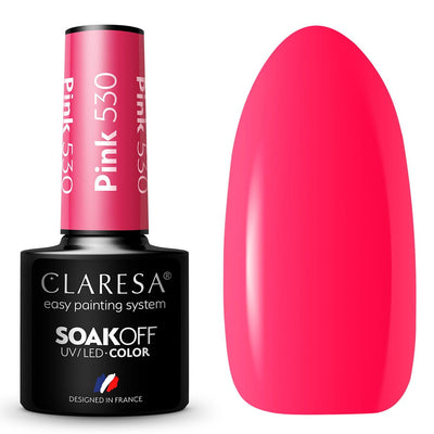 Claresa Claresa UV LED Gellak 5ml Pink 530 Rainbow Explosion