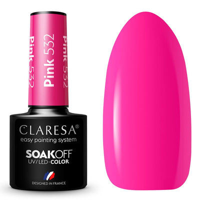 Claresa Claresa UV LED GELLAK 5ML PINK 532 GARDE SUNNY