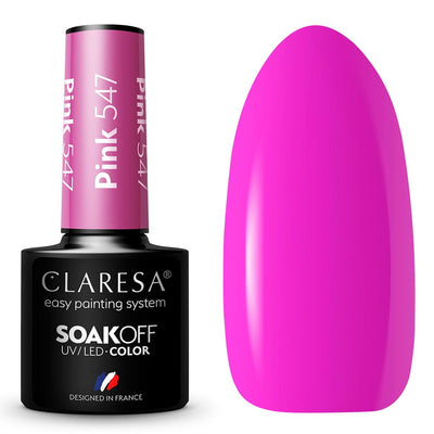 Claresa Claresa UV LED GELLAK 5ML PINK 547 GARDE SUNNY