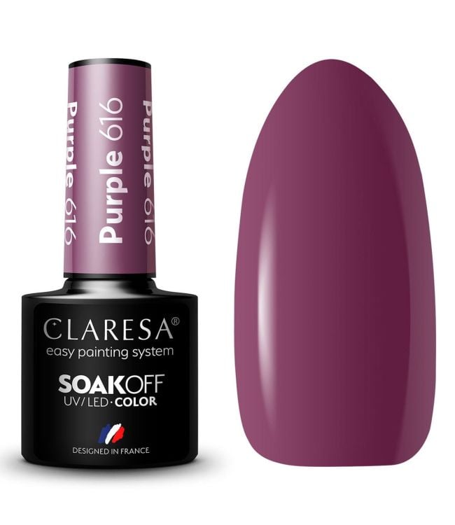 Claresa Claresa UV a conduit Gellak 5 ml violet 616 Forest calme