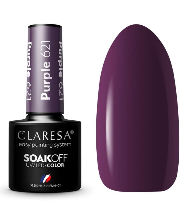 Claresa Claresa UV a conduit Gellak 5 ml violet 621 sentiments chaleureux