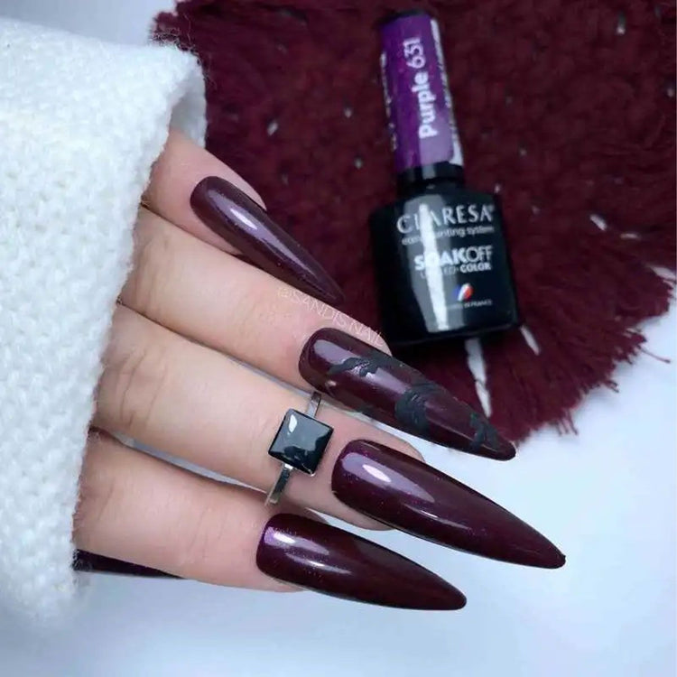 Claresa Claresa UV a conduit Gellak 5 ml violet 631 Berries complètes
