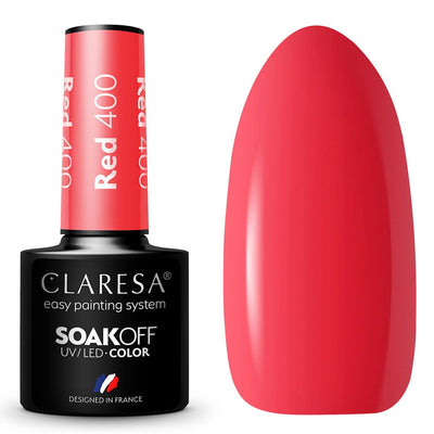 Claresa Claresa UV a conduit Gellak 5ml Red 400 Rainbow Explosion