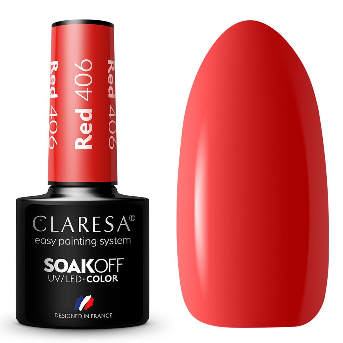 Claresa Claresa UV a conduit Gellak 5ml Red 406 Rainbow Explosion