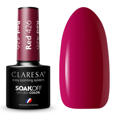 Claresa Claresa UV a conduit Gellak 5 ml rouge 426 Berries complètes
