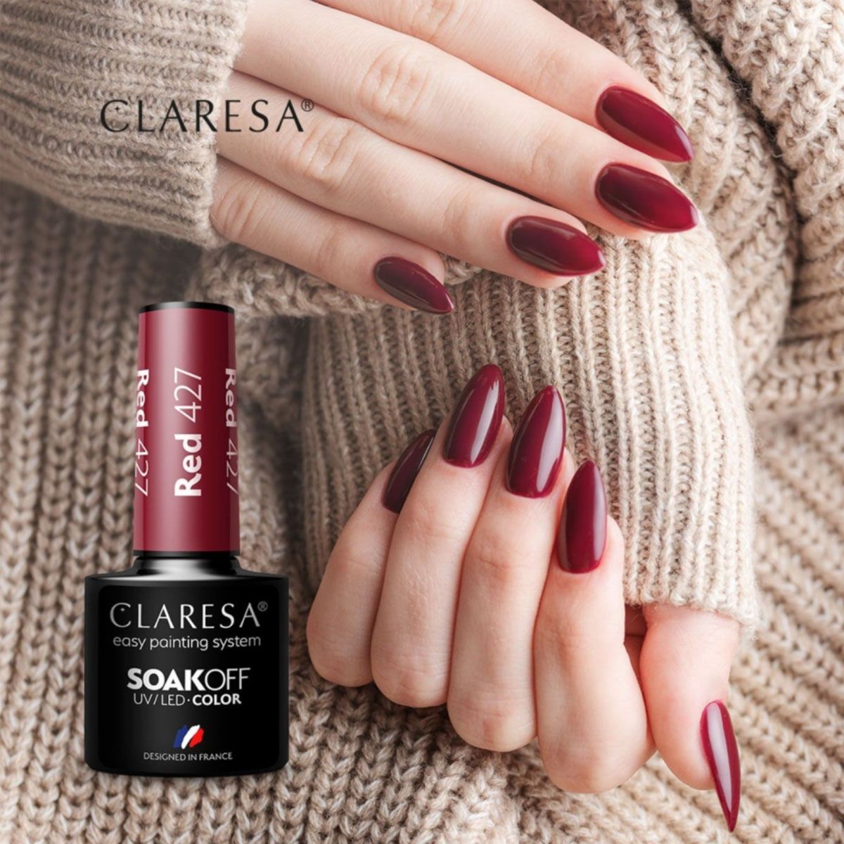Claresa Claresa UV a mené Gellak 5ml Red 427 Funfair