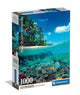 Clementoni puzzle 1000 pièces paradis d'été compact | 2 pièces