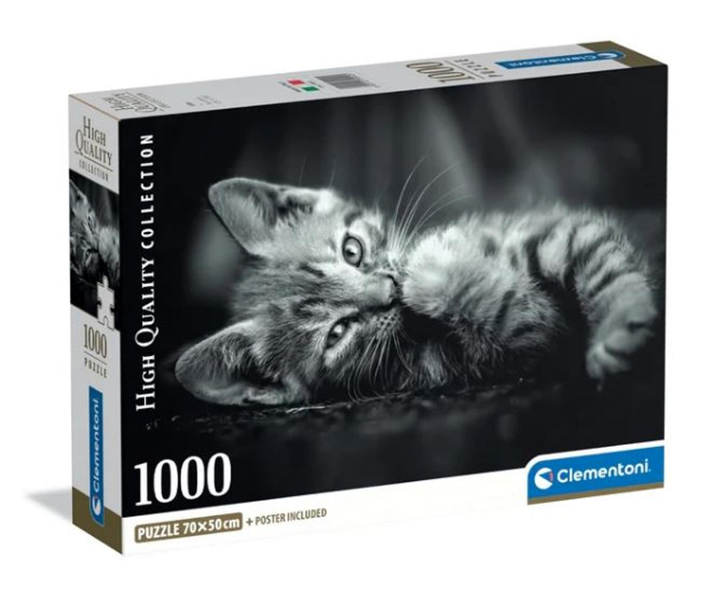 Clementoni puzzle 1000 pièces chaton compact | 2 pièces