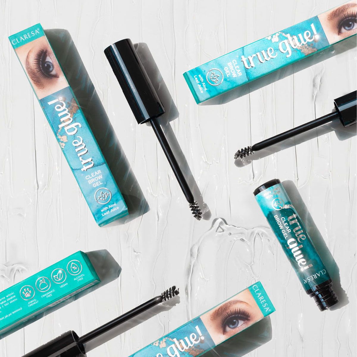 Claresa Claresa True Glue! Gel des sourcils clairs 8gr